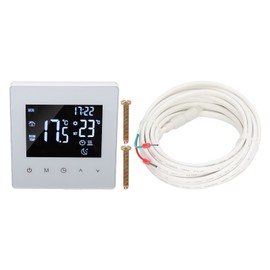 White Intelligent Thermostat Touch Screen 16A LCD Display Smart Temperature Controller AC90‑240V Normal Type