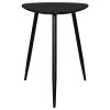 Coaster Odessa Mid-Century Triangular Solid Wood End Table Black