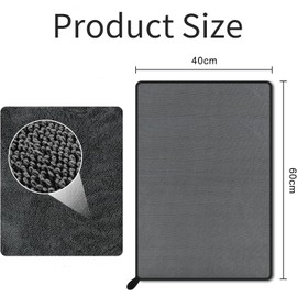 WAYBWZDQ Shiny Bath XXL Dry Cloth, 40 x 60 cm, Fast Dry Towel Shower Cubicle Cloth for Water Removal in Shower and Bathroom