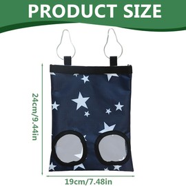 Tomedeks Rabbit Hay Feeder,Guinea Pig Hay Feeder,2 Windows,Hay Bag,Hay Storage Box,Manger Holder Dispenser Small Animal Feeder Storage Pouch for Bunny Chinchilla Hamster