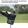 Golf Putter Head Cover Mallet, PU Leather Headcover for Blade