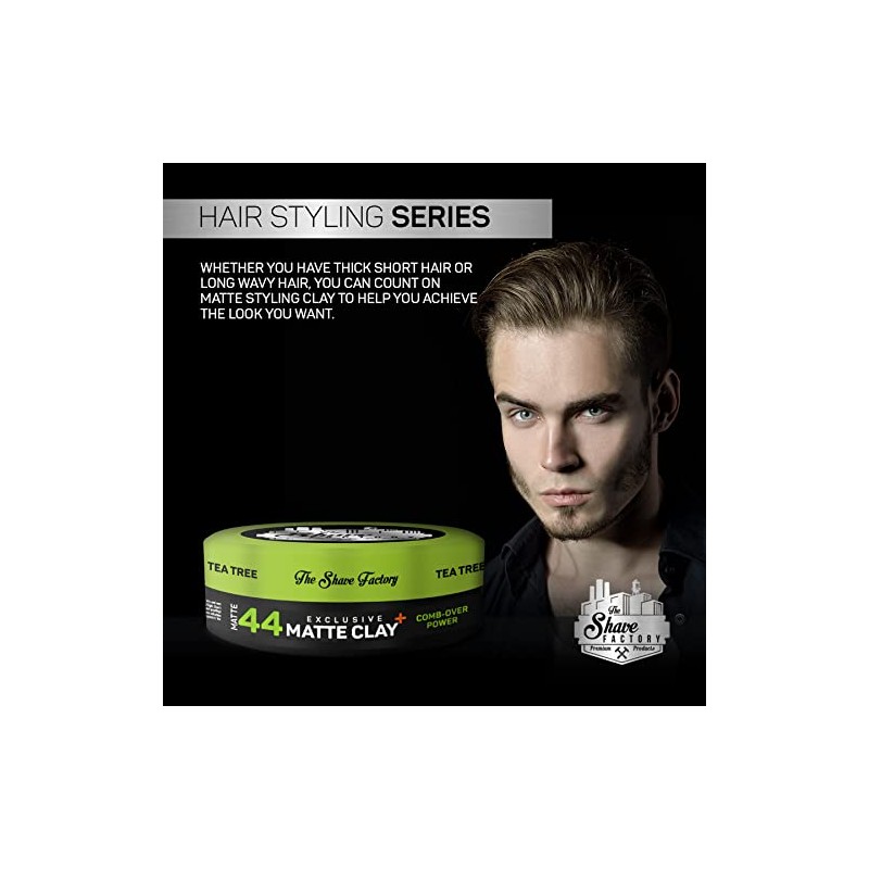 the shave factory Exclusive Matte Clay 150ml 44 Comb-Over Power