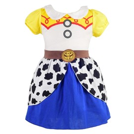 Lito Angels Cowgirl Jessie Fancy Dress Up Costume Casual Outfit Wear for Kids Girls Age 6-7 Years (Tag Number 140)