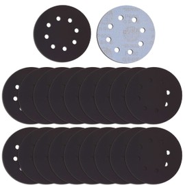 Dura-Gold Premium 5" 8-Hole Wet or Dry Sanding Discs - 600 Grit, Box of 50 - High-Performance Sandpaper Discs with Hook & Loop Backing, Fast Cutting Silicon Carbide, Color Sanding, Car Auto Polishing