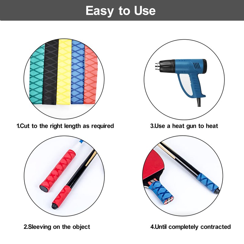 Heat Shrink Wrap Tubing Sleeve X-Tube for Fishing Rods Grip
