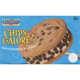 Blue Bunny Lot of 2 Chips Galore Sandwich Ice Cream Truck Sticker 8"x 5"