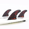 FCS 2 FT PC Tri-Fin Set Black-Red M