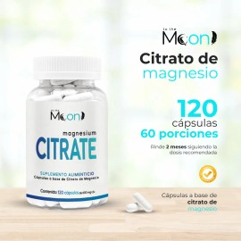 Citrato De Magnesio Y Citrato De Potasio 120caps Tothemoonmx