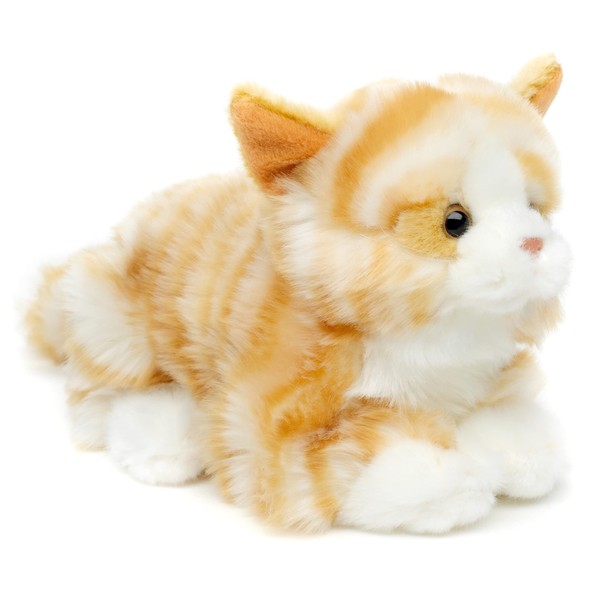 Uni-Toys - Cat brown-tabbed, lying down - 20 cm (length)