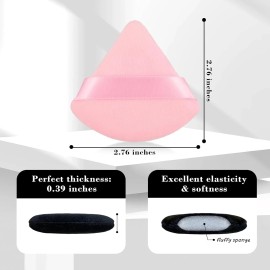 RAREIUS 8 Pcs of Triangular Powder Puff Makeup Sponges