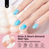 beetles Gel Polish Beetles Gel Nail Tips Short Almond Etch-X