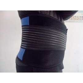 Mosos® Brand New Deluxe Neoprene Double Pull Lumbar Lower Back Support Brace Exercise Belt (XXXXL(135cm-150cm))