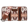 Wrangler - cartera tipo portafolios para mujer, diseño azteca occidental