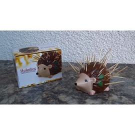 Kitchen HEDGEHOG CERAMIC TOOTHPICK HOLDER NEW IN BOX HAND PAINTED CUTE TABLE KITCHEN NIB