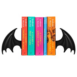 Metal Dragon Wing Bookends – Gothic Fantasy Book Holder Set, Heavy Duty Dragon Book Ends for Desk & Bookshelf Decor, Dark Gothic Decor Gift for Dragon Lovers