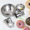 JoyPlus Stainless Steel Cookie Cutters Ring, Pack of 12 Extra