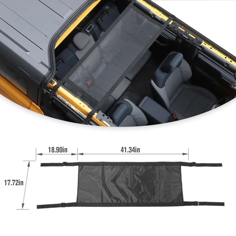 Jimen for 2021+ Bronco Hammock, Car Roof Top Hammock Compatible