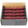 Red 20PCS M14X1.5 60MM Extended Forged Aluminum Wheel Rim Tuner