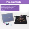 LANZLC Orgonite Pyramid, Reiki Crystal Pyramid with Crystals, 12 Constellation