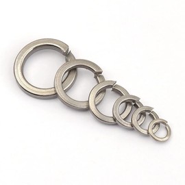 AIMALL 800PCS Stainless Steel Flat & Spring Washers Assortment Kit M4-M12 for Machine, Home Decoration, and Automotive Use, Anti-Rust Metal Lock Washers