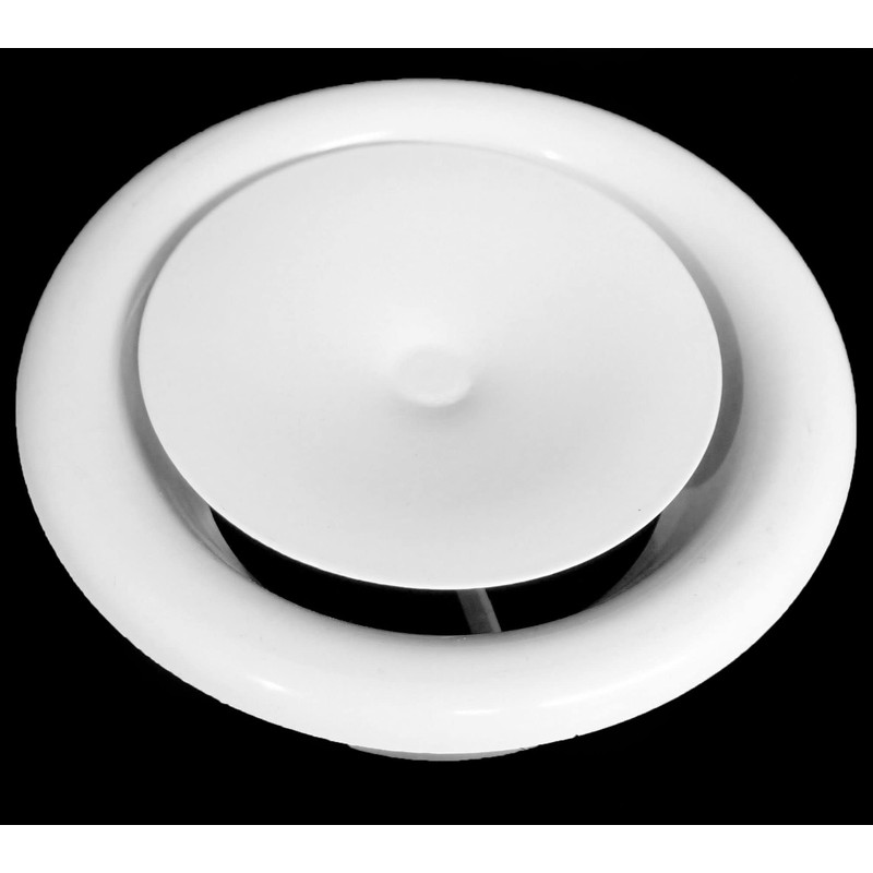 5" Round Air Vent Supply Grille with Sponge Gasket and