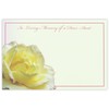 celloexpress In Loving Memory Aunt (Cream Rose) Flower Message Cards