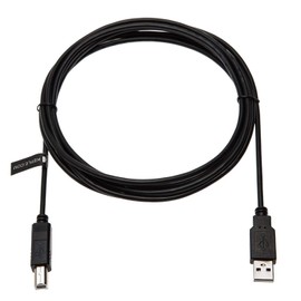 10ft USB B Cable for DJ Midi Controllers, Keyboards, Samplers, Effect Pads, Syntesizers Numark, Pioneer, Native Instruments, Traktor, Akai to Dell HP