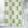 Spirella Anti-Mould Shower Curtain - Anti-Bacterial, Washable, Waterproof, Polyester, "Seagras"