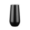 Stainless Steel Tumbler with Lid, Insulated Wine Tumbler 6oz (Black)