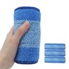 3PCS Wet Dry Dual Use Mop Cloth Microfiber Mop Refill