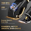 Hair Clippers for Men, Professional Cordless Barber Set with LED