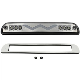 AQEEI Third Brake Light High Mount 3rd Brake Stop Reverse Cargo LED Lights Fit For Ford F-250 F-350 F-450 F-550 Super Duty 99-16 For Ford Range 93-11 For Ford Explorer Sport Trac Chrome Housing Clear