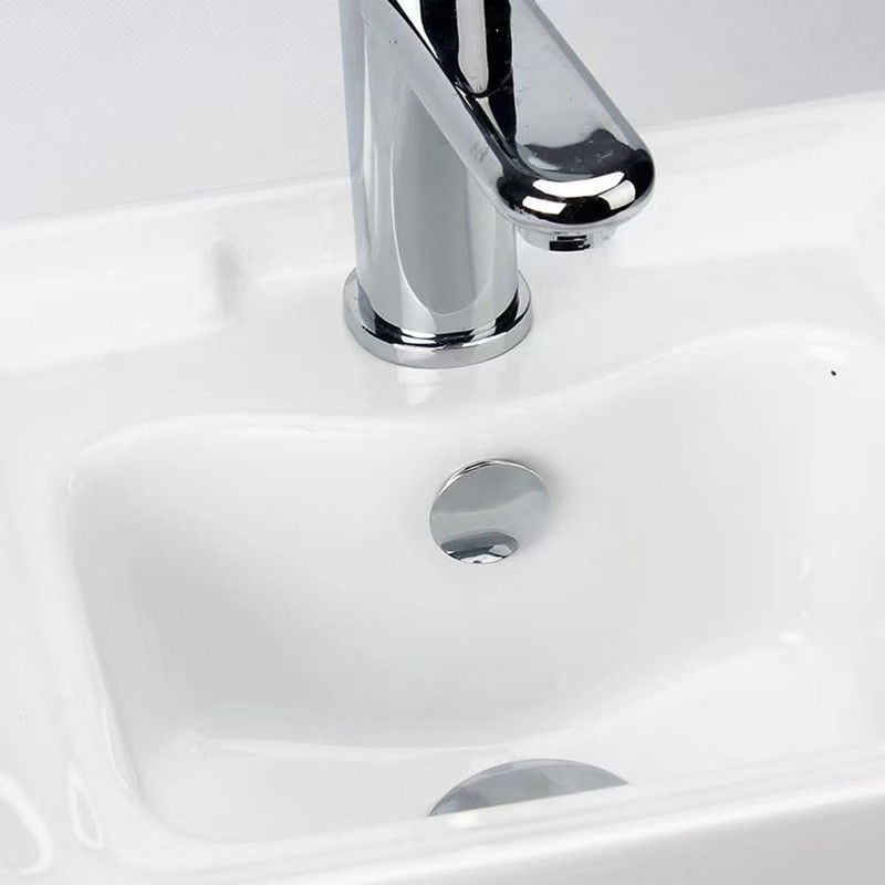 DEAKYNE Sink Overflow Ring Chrome Bathroom Sink Overflow Cover Brass