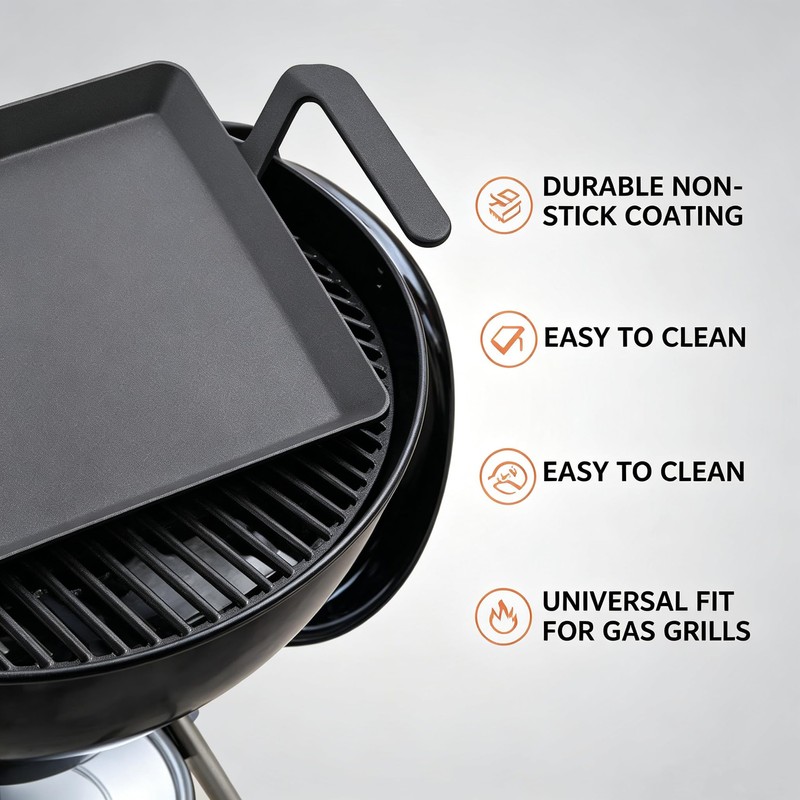 Carbon Steel Flat Griddle Professional Heavy Duty Cookware Fully Induction