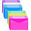 12 pcs Plastic File Folders, A4 Paper Size Waterproof File