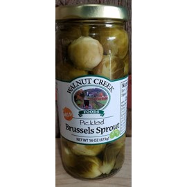 The Amish trading Post Brussel Sprouts  Mild  Pickled
