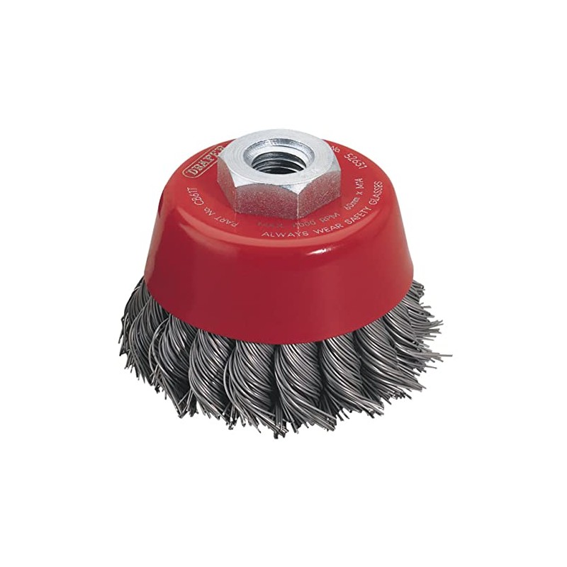 Draper 52631 Expert Twist Knot Wire Cup Brush, 60mm x