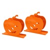 2pcs Cute Pumpkin Napkin Holder Durable Iron Paper Napkin Holder