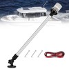 Nilight Marine Boat Stern Light 24Inch White Fold Down Anchor