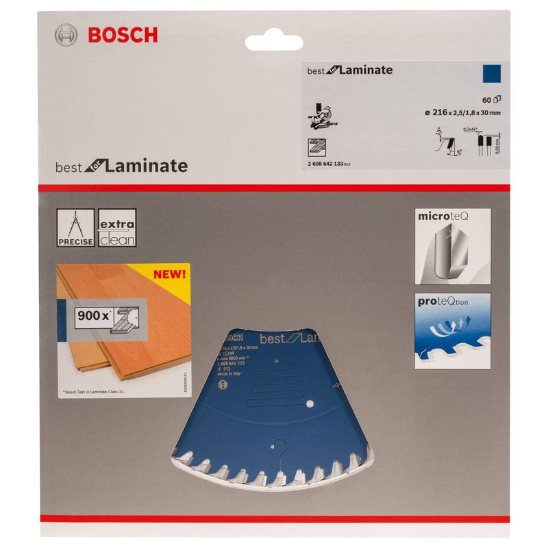BOSCH Best Circular Saw Blade for Laminates, 254 x 30