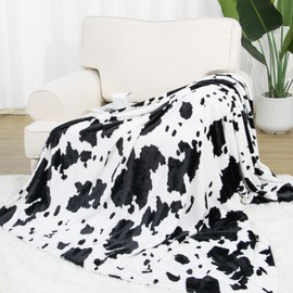 Lightweight Kids Blanket Soft Blankets Black and White Fuzzy Cozy Fleece Throw Blanket Cute Stuff Decor Gifts for Girls Boys Teenage