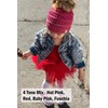 Funky Junque - Gorro de cola de caballo para niños,
