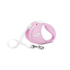 flexi - PU00T2-251-RO Retractable Dog Lead for Cats Puppy Tape 2m Pink