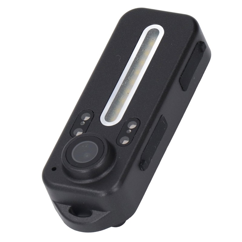 Portable Video Recorder 1080P LED Fill Light Back Clip Night