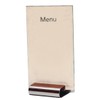 Olympia Menu Card Holder with Rounded Design Made of Stainless