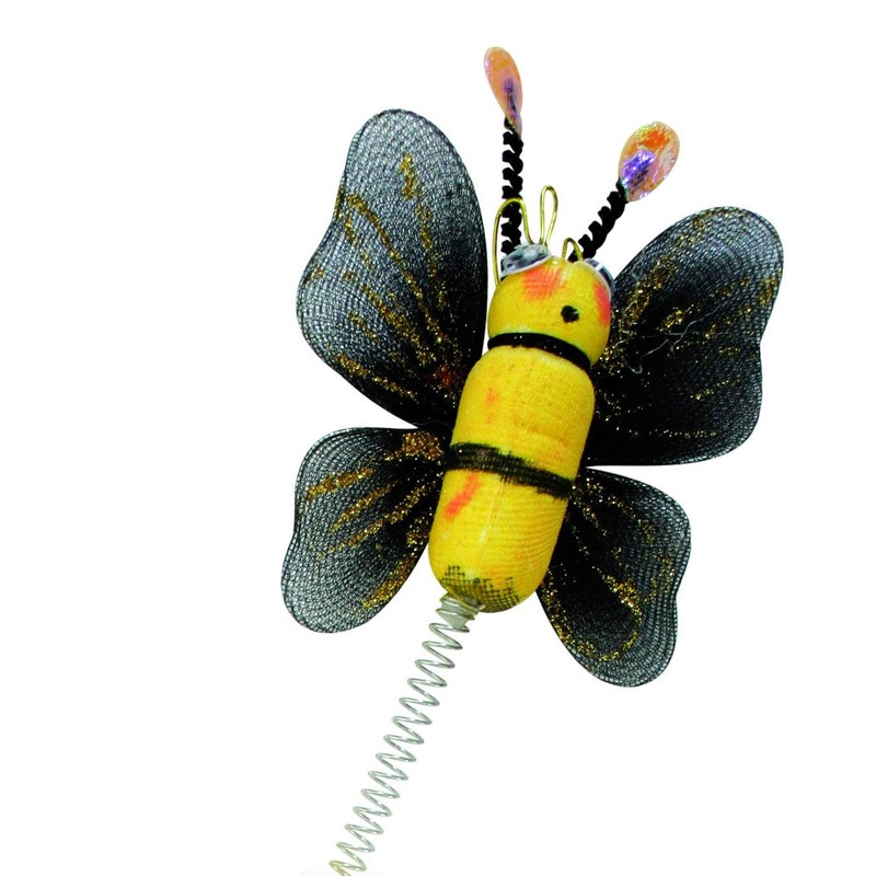 Headband with Bee, Wobble Bee, Feathers, Theme Party, Carnival, Bee,