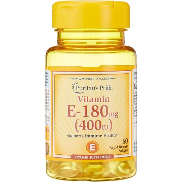 Puritan's Pride Puritans Pride Vitamin E-180 Mg (400 Iu) 50 Softgels