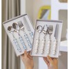 4Pcs Pearl Flatware Set, Creative Stainless Steel Flatware Pearl Ceramic