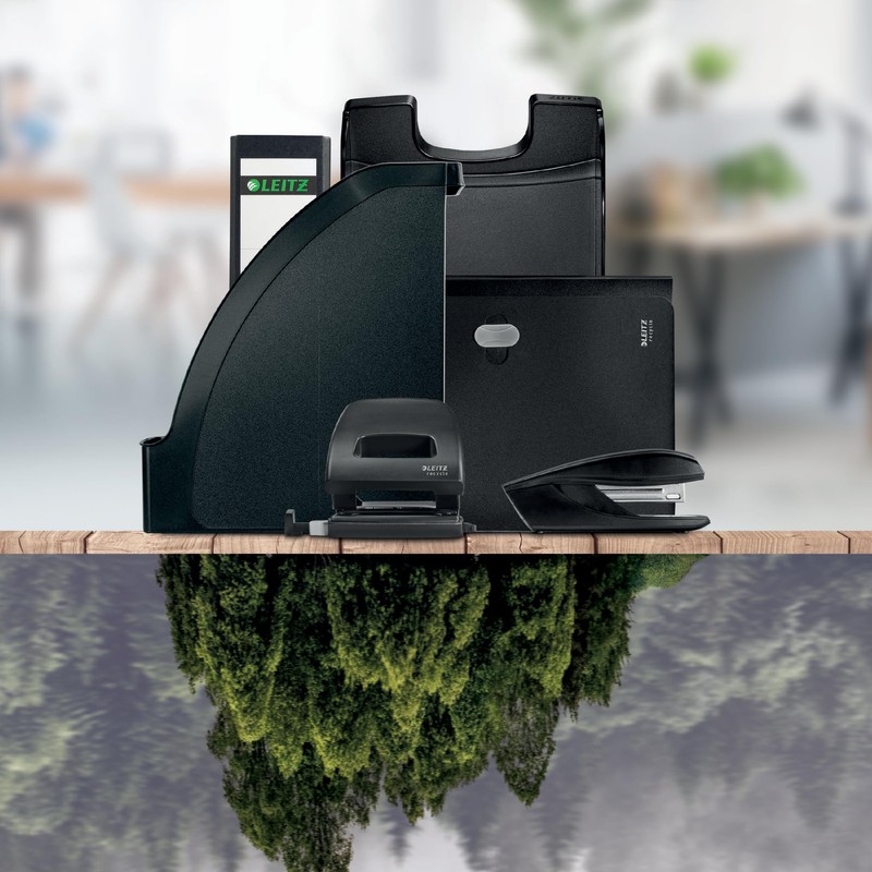Leitz NeXXt Recycle Mini Stapler, 10 Sheets, Compact & Pocket