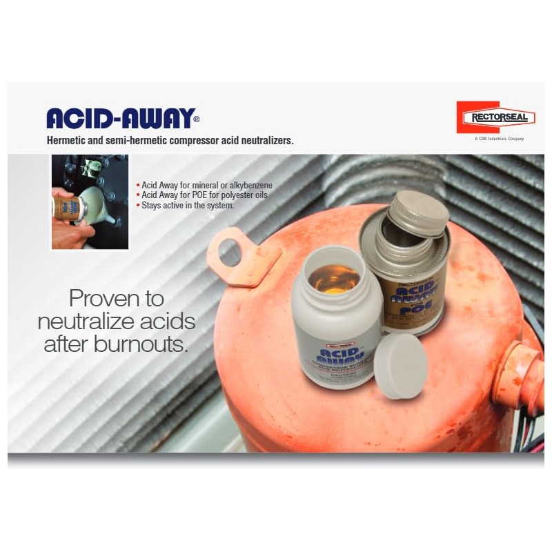 RectorSeal Acid Away 45009 Acid Buildup Remover, Easy Application, HVAC,